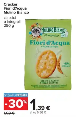 Carrefour Cracker fiori d'acqua MULINO BIANCO offerta