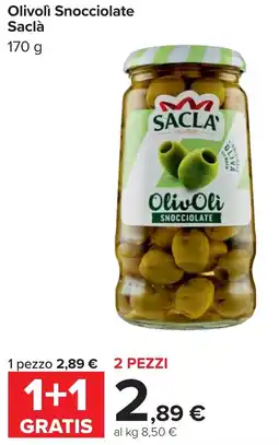 Carrefour Olivoli Snocciolate SACLA offerta