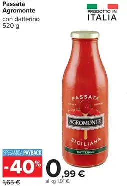 Carrefour Passata Agromonte offerta