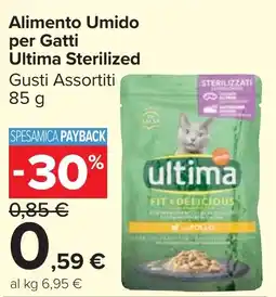 Carrefour Market Alimento Umido per Gatti Ultima Sterilized offerta