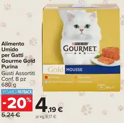 Carrefour Market Alimento Umido per Gatti Gourme Gold Purina offerta