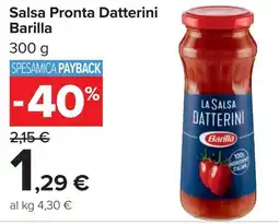 Carrefour Salsa Pronta Datterini BARILLA offerta