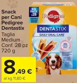Carrefour Market Snack per Cani Pedigree Dentastix offerta
