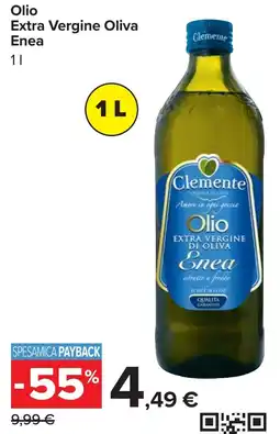 Carrefour Olio extra vergine oliva enea CLEMENTE offerta