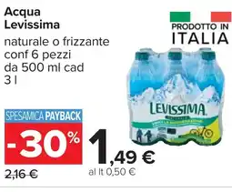 Carrefour Acqua LEVISSIMA offerta