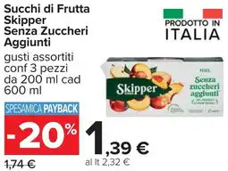 Carrefour Succhi di Frutta SKIPPER offerta