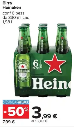 Carrefour Birra HEINEKEN offerta