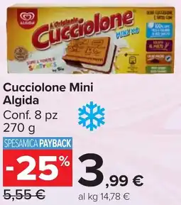 Carrefour Market Cucciolone Mini Algida offerta