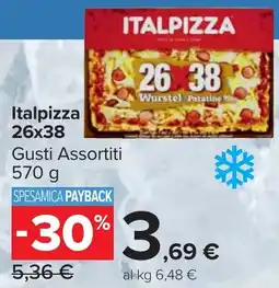 Carrefour Market Italpizza 26x38 Gusti Assortiti offerta