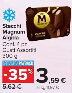 Carrefour Market Stecchi Magnum Algida offerta
