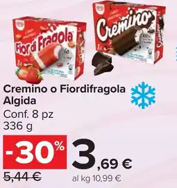Carrefour Market Cremino o Fiordifragola Algida offerta