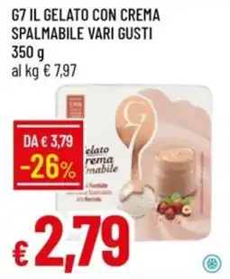 IperFamila G7 il gelato con crema spalmabile vari gusti offerta