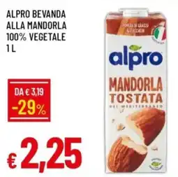 IperFamila Alpro bevanda alla mandorla 100% vegetale offerta