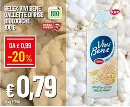 IperFamila Selex vivi bene gallette di riso biologiche offerta