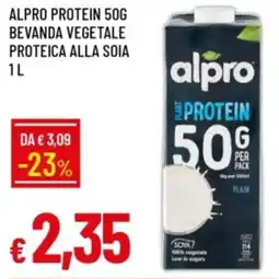 IperFamila Alpro protein 50g bevanda vegetale proteica alla soia offerta
