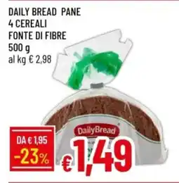 IperFamila Daily bread pane 4 cereali fonte di fibre offerta