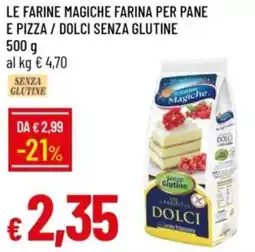 IperFamila Le farine magiche farina per pane e pizza / dolci senza glutine offerta