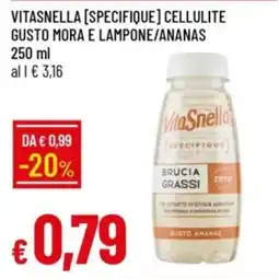IperFamila Vitasnella [specifique] cellulite gusto mora e lampone/ananas offerta
