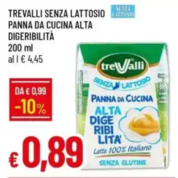 IperFamila Trevalli senza lattosio panna da cucina alta digeribilità offerta