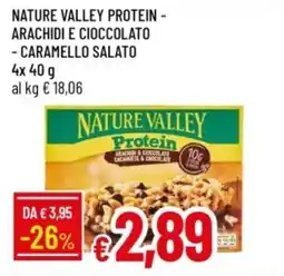 IperFamila Nature valley protein - arachidi e cioccolato - caramello salato offerta