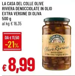 IperFamila La casa del colle olive riviera denocciolate in olio extra vergine di oliva offerta