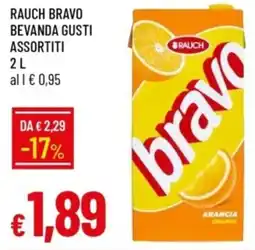 IperFamila Rauch bravo bevanda gusti assortiti offerta