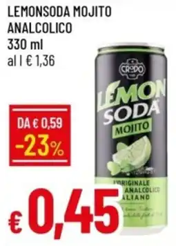 IperFamila Lemonsoda mojito analcolico offerta