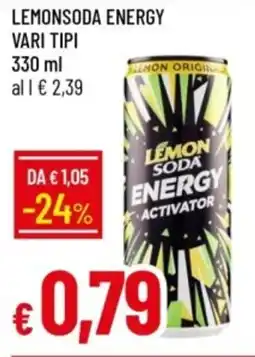 IperFamila Lemonsoda energy vari tipi offerta