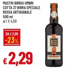 IperFamila Mastri birrai umbri cotta 37 birra speciale rossa artigianale offerta