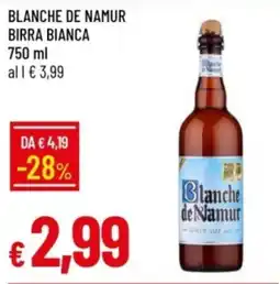 IperFamila Blanche de namur birra bianca offerta