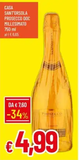 IperFamila Casa sant'orsola prosecco DOC millesimato offerta