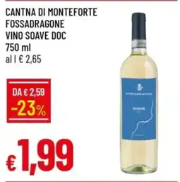 IperFamila Cantna di monteforte fossadragone vino soave DOC offerta