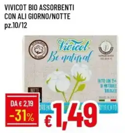 IperFamila Vivicot bio assorbenti con ali giorno/notte offerta