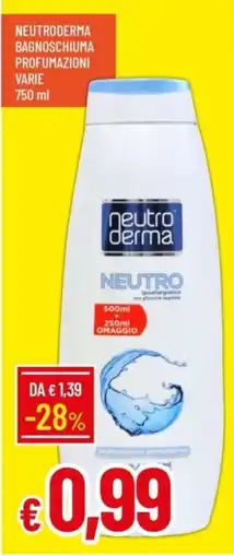 IperFamila Neutroderma bagnoschiuma profumazioni varie offerta