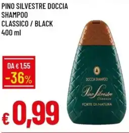 IperFamila Pino silvestre doccia shampoo classico / black offerta
