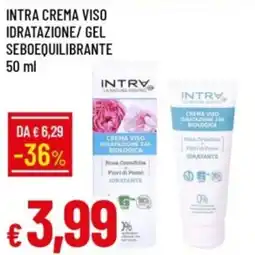 IperFamila Intra crema viso idratazione/gel seboequilibrante offerta