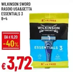 IperFamila Wilkinson sword rasoio usa&getta essentials 3 offerta