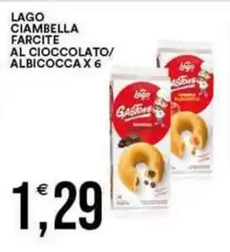 Vantaggio Cash&Carry Lago ciambella farcite al cioccolato/ albicocca x 6 offerta