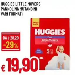 IperFamila Huggies little movers pannolini/mutandini vari formati offerta