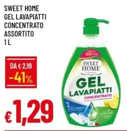 IperFamila Sweet home gel lavapiatti concentrato assortito offerta