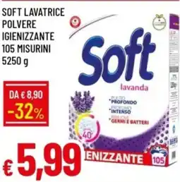 IperFamila Soft lavatrice polvere igienizzante 105 misurini offerta