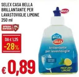 IperFamila Selex casa bella brillantante per lavastoviglie limone offerta