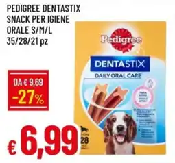 IperFamila Pedigree dentastix snack per igiene orale s/m/l offerta