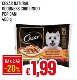 IperFamila Cesar natural goodness cibo umido per cani offerta