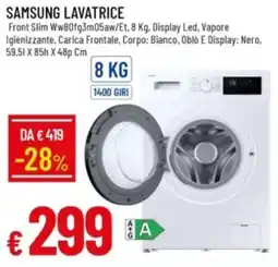 IperFamila Samsung lavatrice offerta