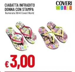 IperFamila Ciabatta infradito donna con stampa offerta