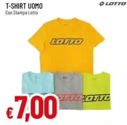 IperFamila T-shirt uomo con stampa LOTTO offerta