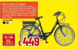 IperFamila Bici elettrica city urban offerta