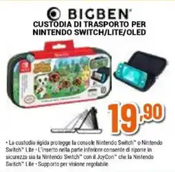 Expert Bigben custodia di trasporto per nintendo switch/lite/OLED offerta