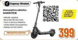 Expert Segway-Ninebot Monopattino elettrico NINEBOTE3E offerta